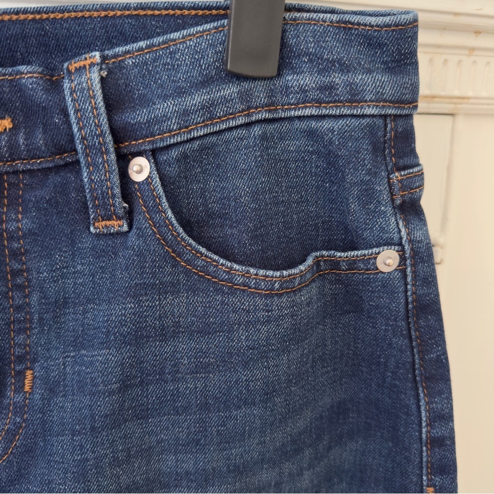 Banana Republic High Rise Dark Wash Barrel Jeans - Picture 4 of 12